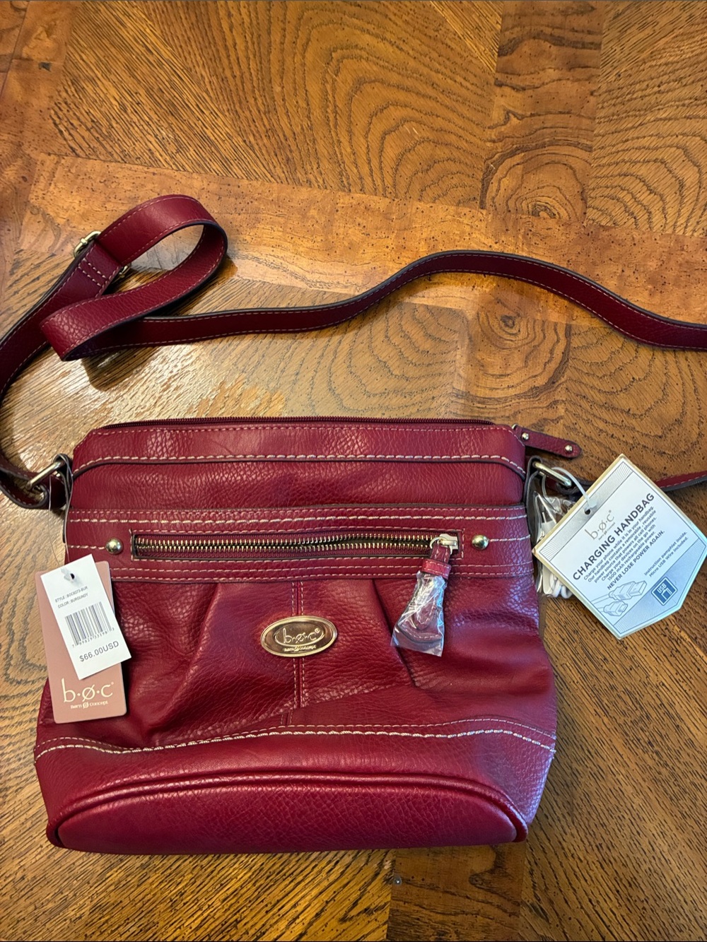 b.o.c. Crossbody Bag in Burgundy Wine